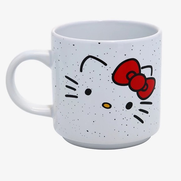 New Hello Kitty Speckled Ceramic Mug Set of 2 - Picture 2 of 5